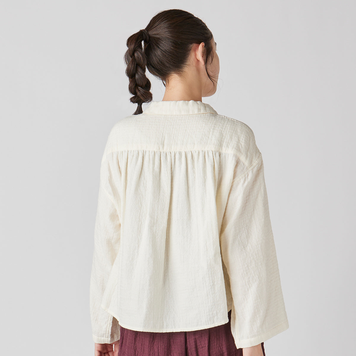 Marshmallow Gauze blouse in Ivory
