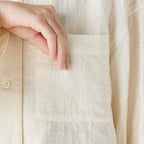 Marshmallow Gauze blouse in Ivory