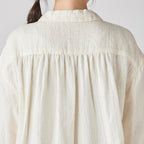 Marshmallow Gauze blouse in Ivory