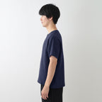 Crepe Gauze t-shirt in Dark Blue