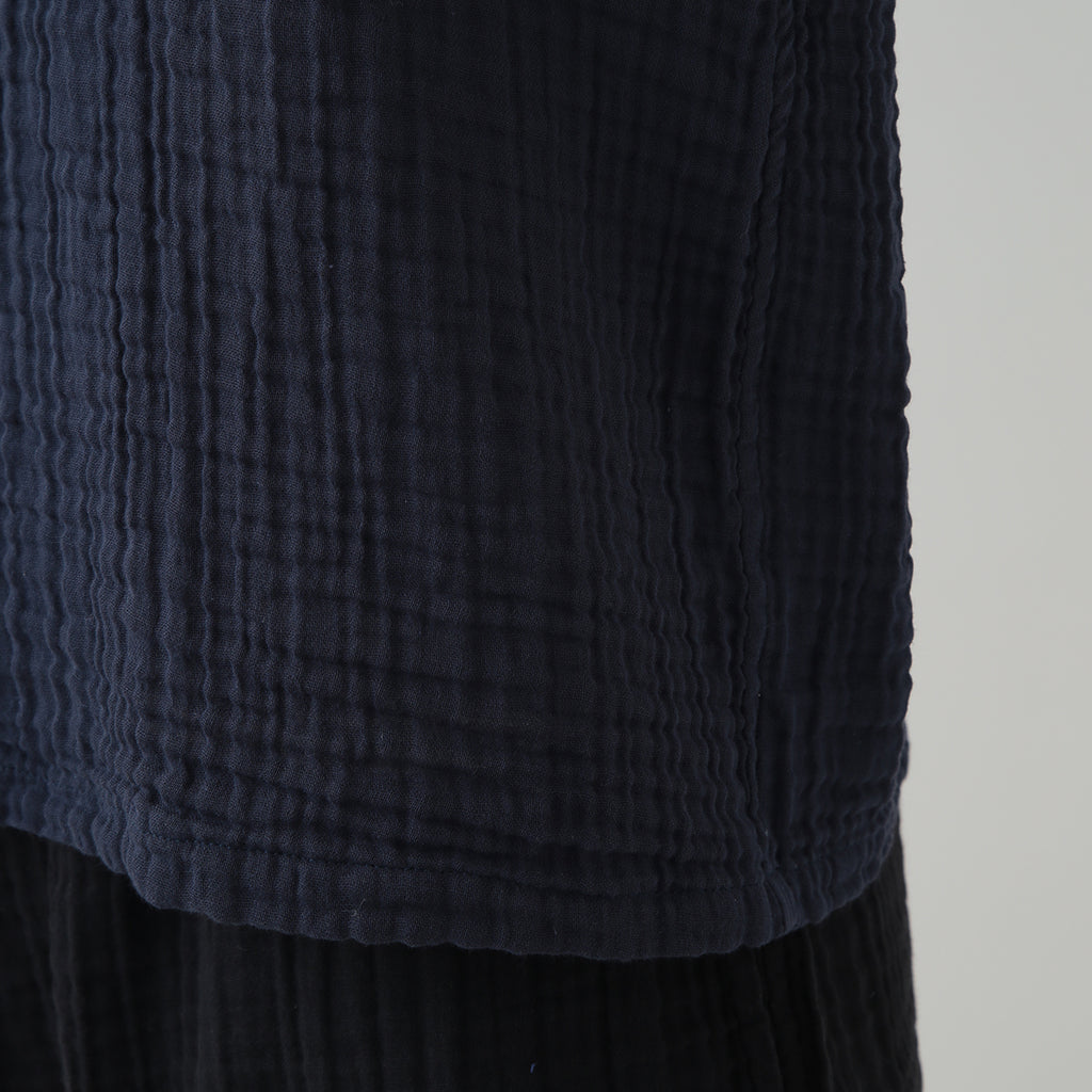 Crepe Gauze t-shirt in Dark Blue