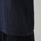 Crepe Gauze t-shirt in Dark Blue