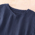 Crepe Gauze t-shirt in Dark Grey