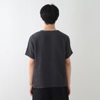 Crepe Gauze t-shirt in Dark Grey