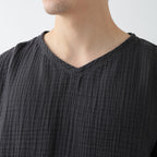 Crepe Gauze t-shirt in Dark Grey