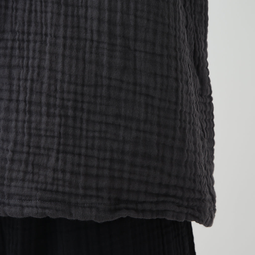Crepe Gauze t-shirt in Dark Grey