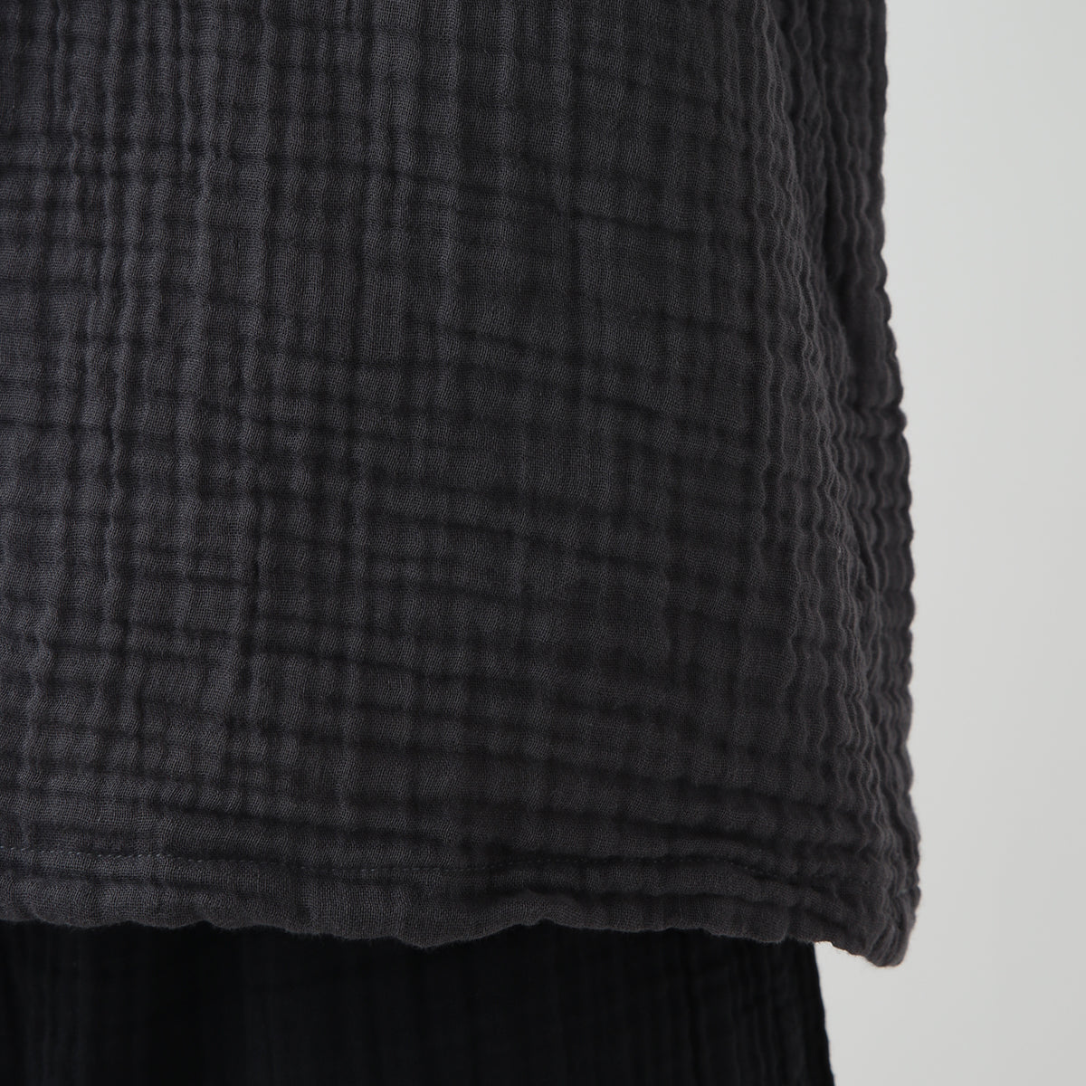 Crepe Gauze t-shirt in Dark Grey