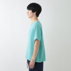 Crepe Gauze t-shirt in Light Blue
