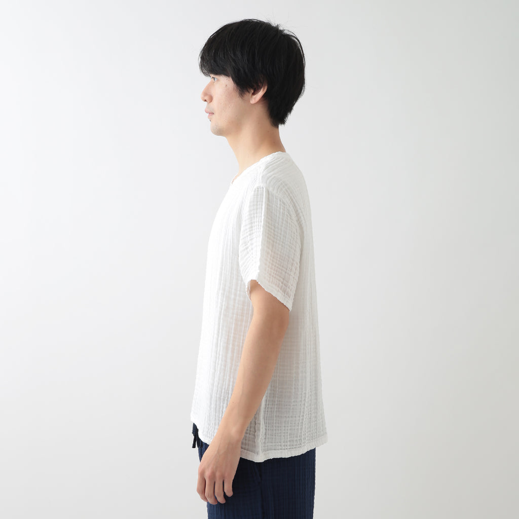 Crepe Gauze t-shirt in White