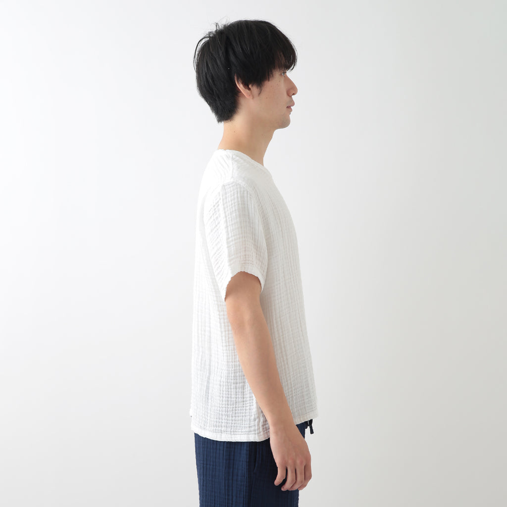 Crepe Gauze t-shirt in White