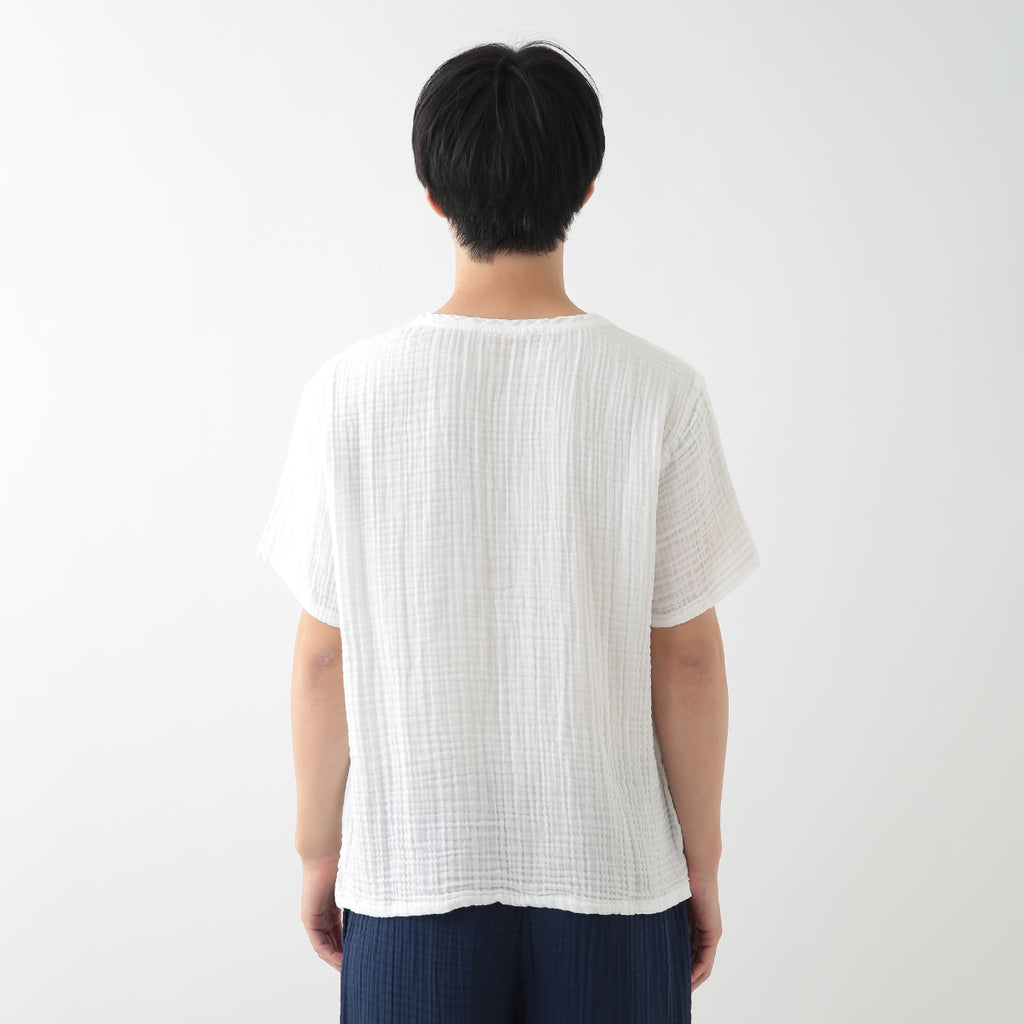Crepe Gauze t-shirt in White