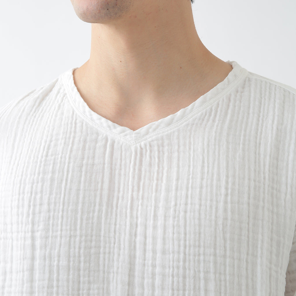 Crepe Gauze t-shirt in White