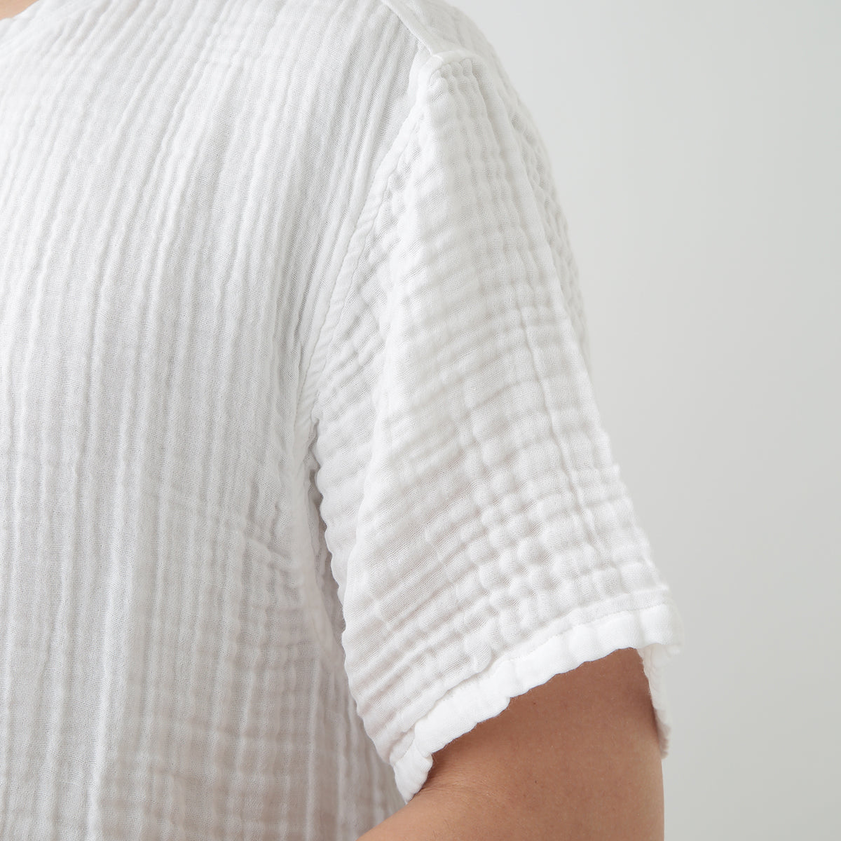 Crepe Gauze t-shirt in White