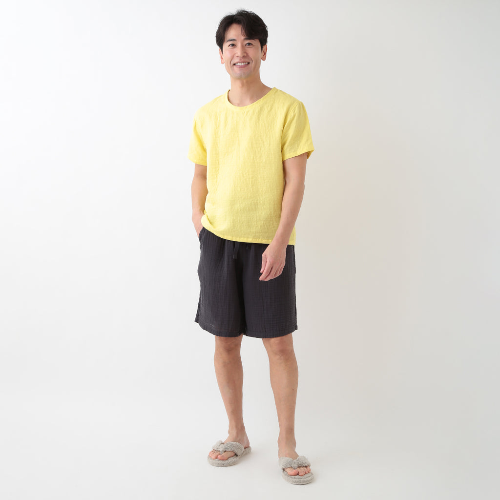 Marshmallow Gauze t-shirt in Yellow