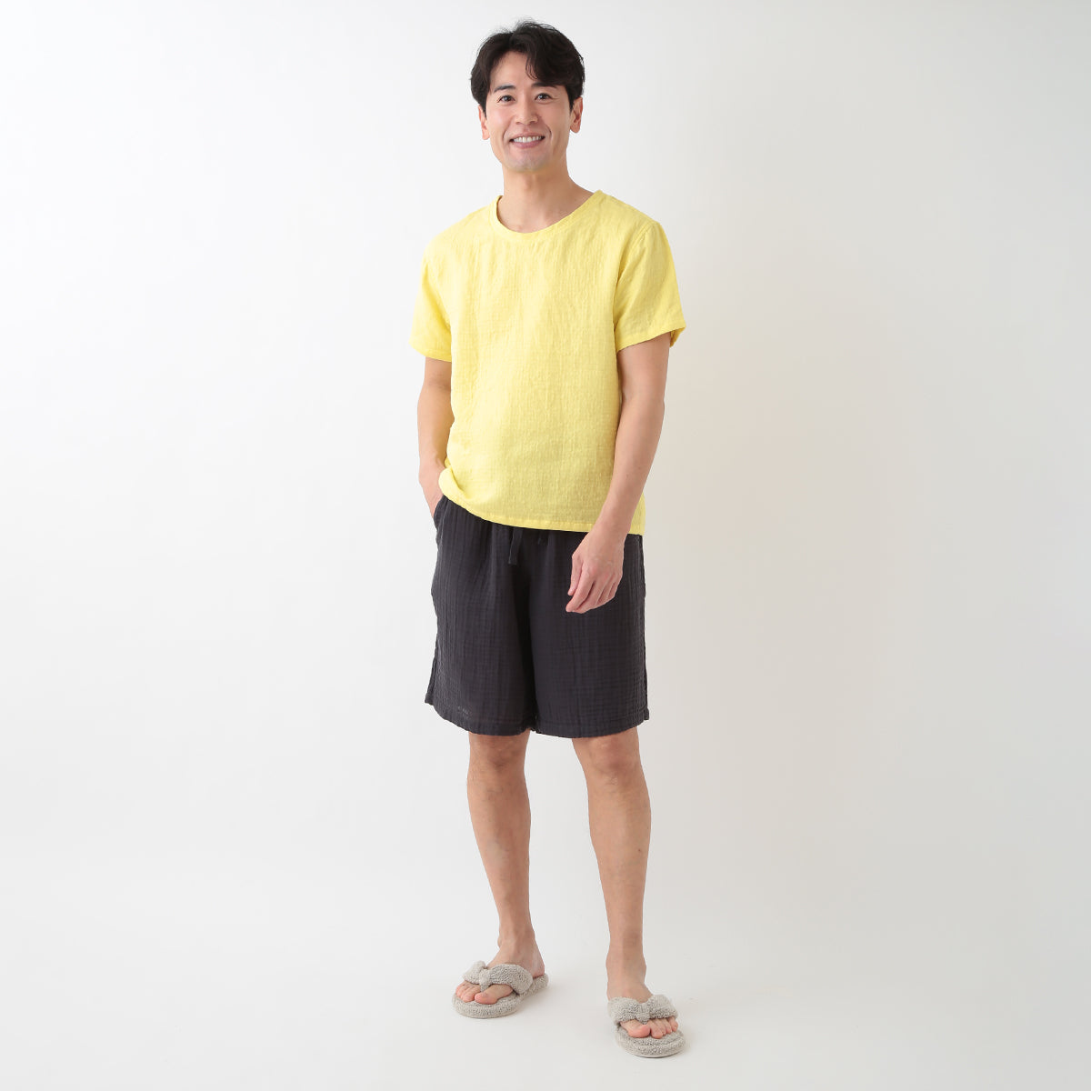 Marshmallow Gauze t-shirt in Yellow