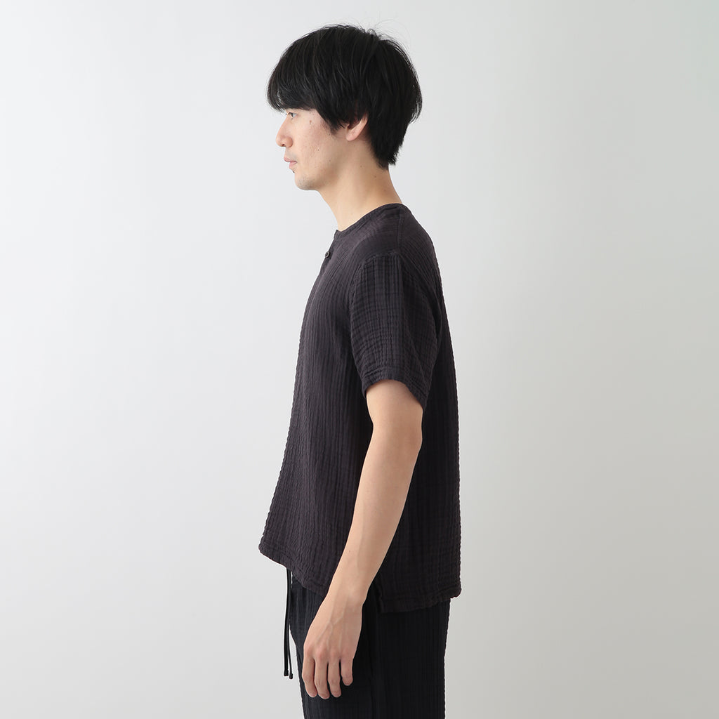 Crepe Gauze t-shirt in Black