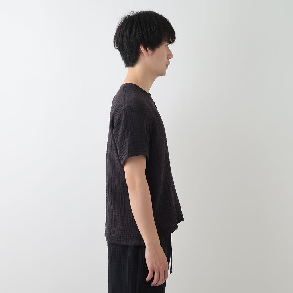 Crepe Gauze t-shirt in Black