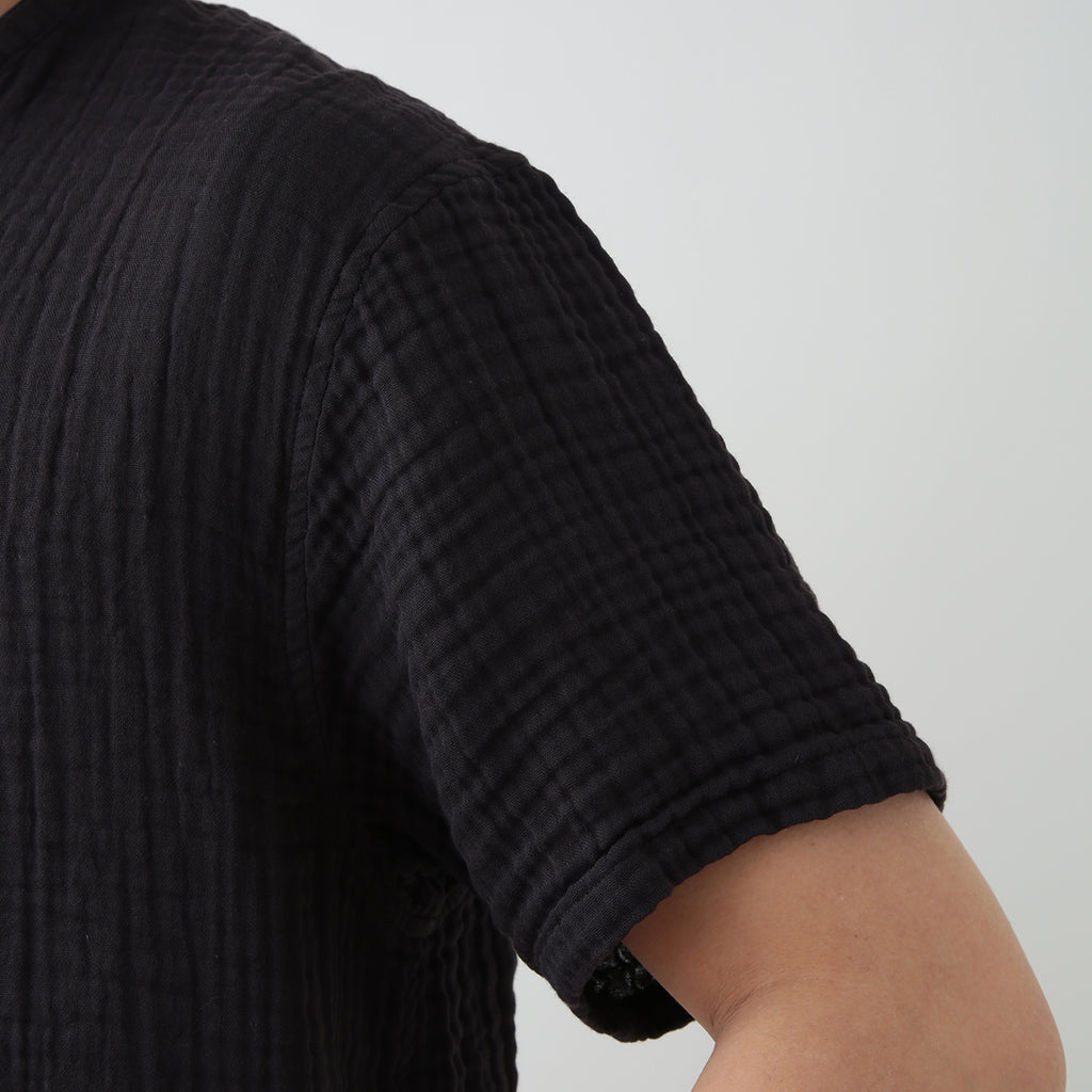 Crepe Gauze t-shirt in Black