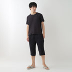 Crepe Gauze t-shirt in Black