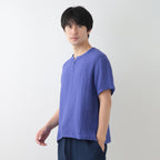 Crepe Gauze t-shirt in Blue
