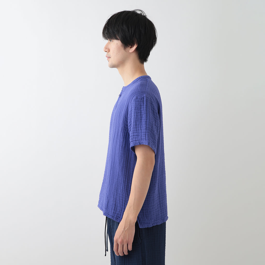 Crepe Gauze t-shirt in Blue