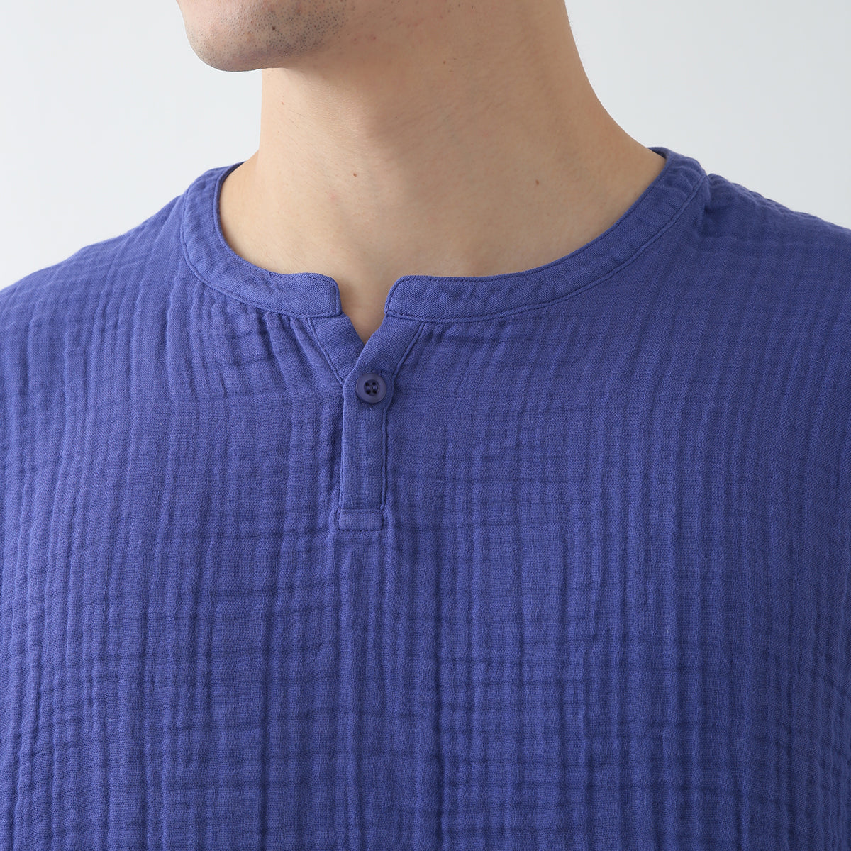 Crepe Gauze t-shirt in Blue