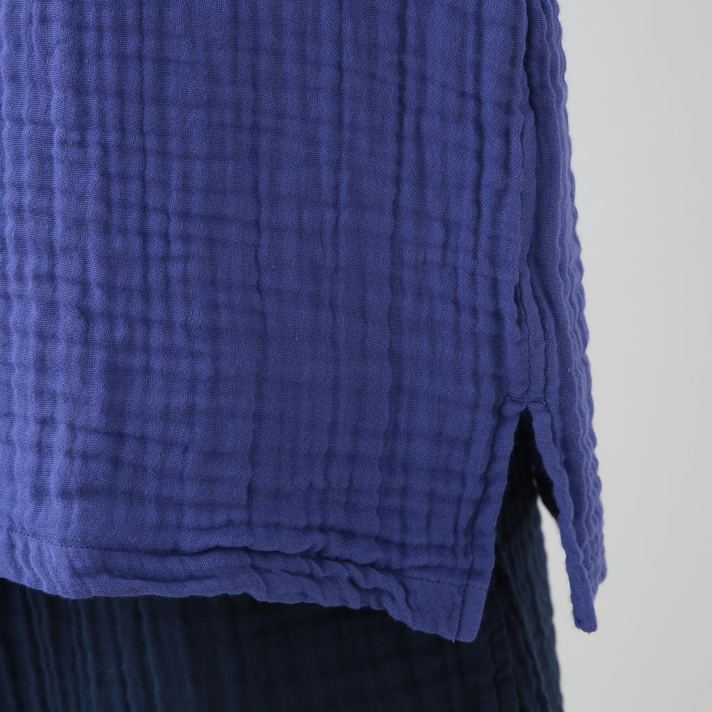 Crepe Gauze t-shirt in Blue