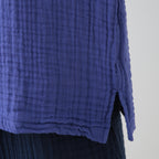 Crepe Gauze t-shirt in Blue