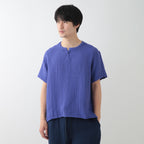 Crepe Gauze t-shirt in Blue