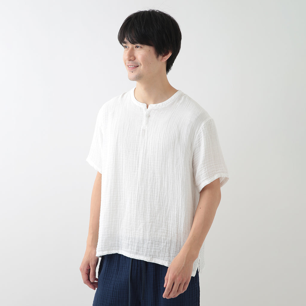 Crepe Gauze t-shirt in White