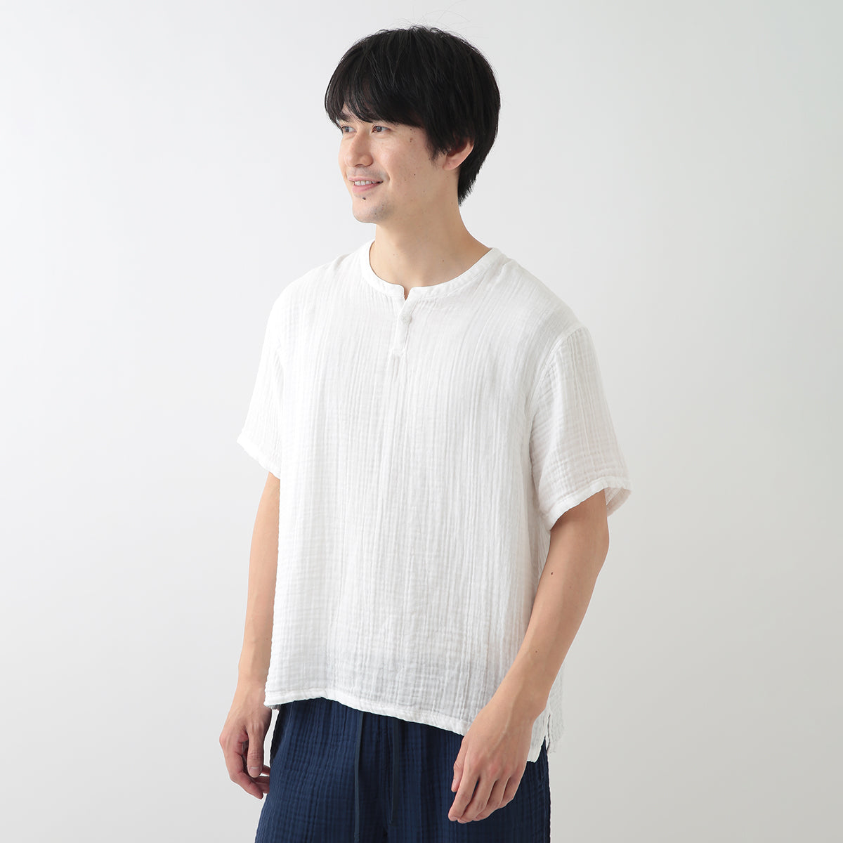 Crepe Gauze t-shirt in White