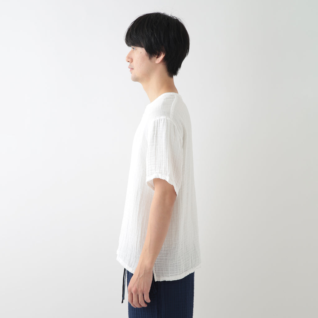 Crepe Gauze t-shirt in White