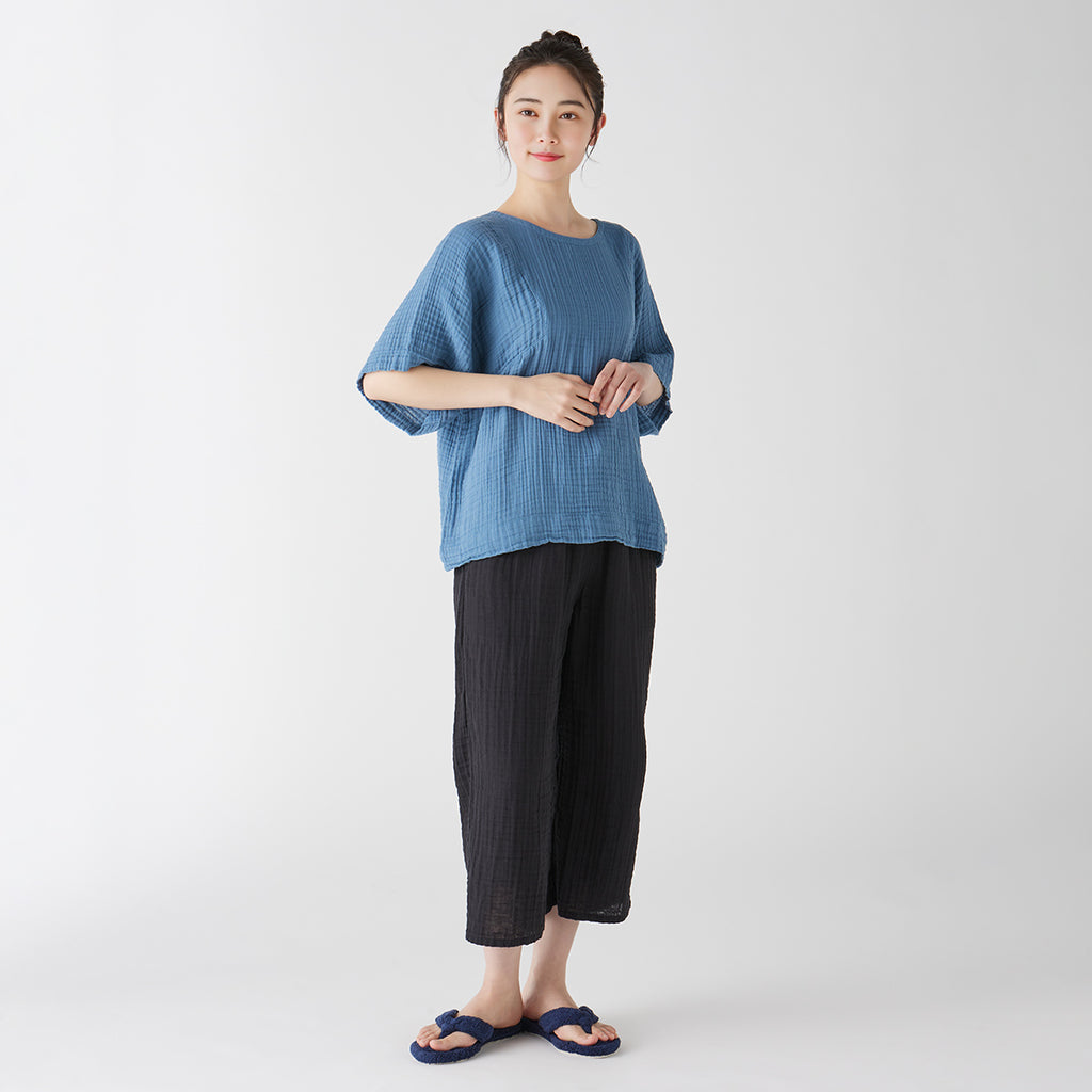 Crepe Gauze blouse in Blue