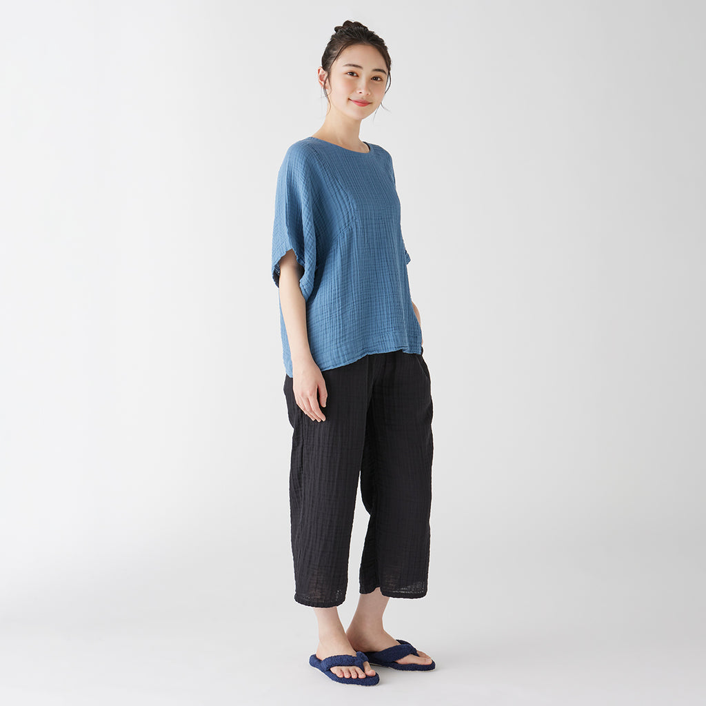 Crepe Gauze blouse in Blue