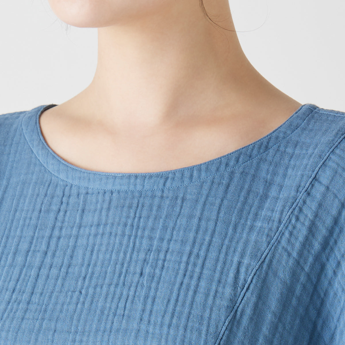 Crepe Gauze blouse in Blue