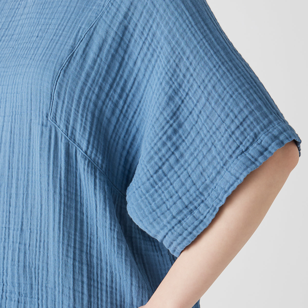 Crepe Gauze blouse in Blue