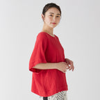 Crepe Gauze blouse in Red