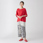 Crepe Gauze blouse in Red