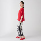Crepe Gauze blouse in Red