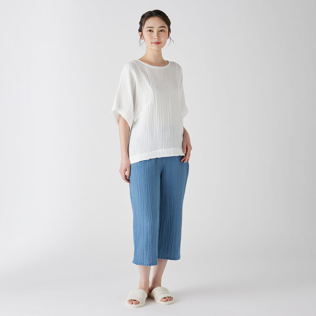 Crepe Gauze blouse in White