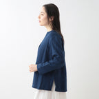 Marshmallow Gauze pullover in Dark Blue