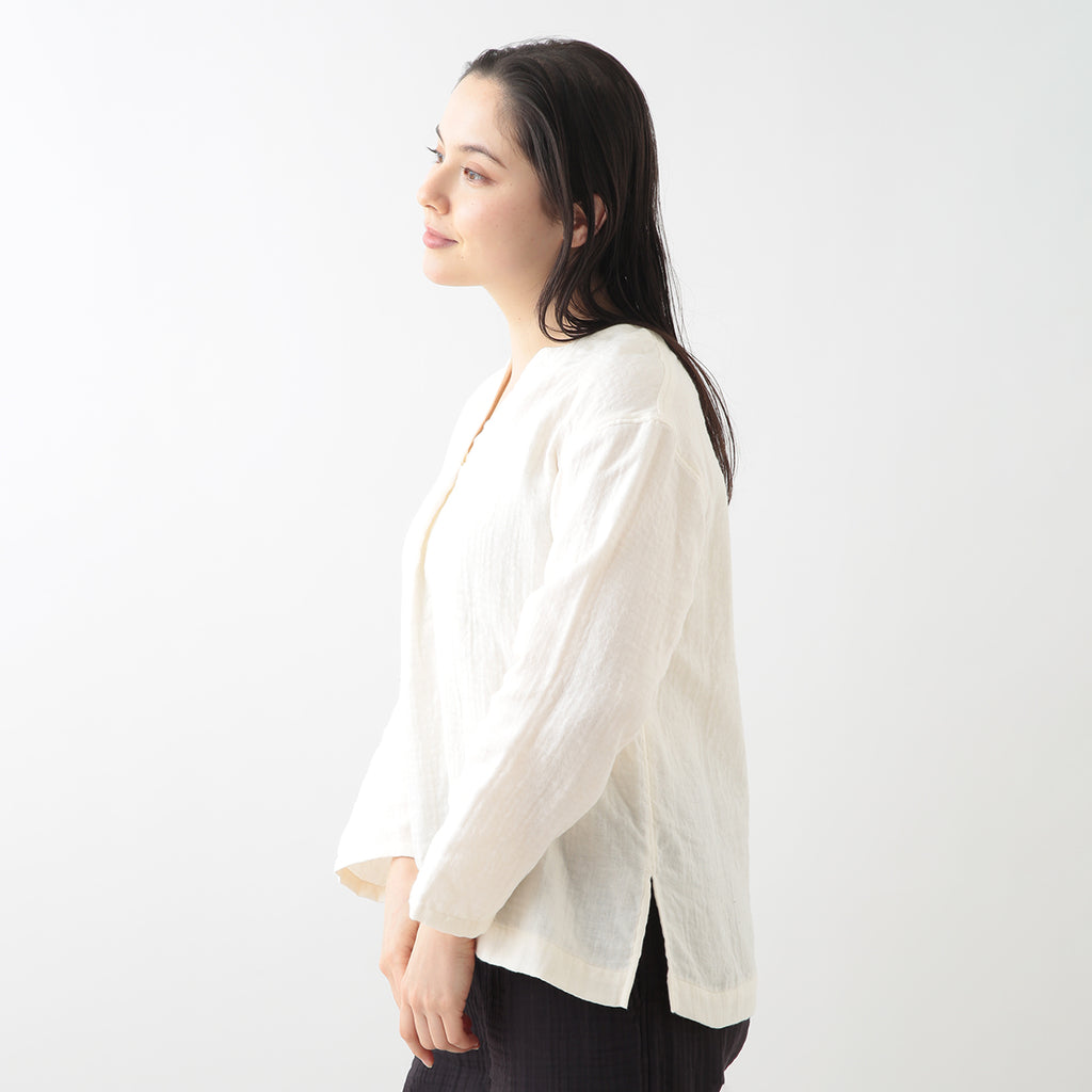 Marshmallow Gauze pullover in Ivory