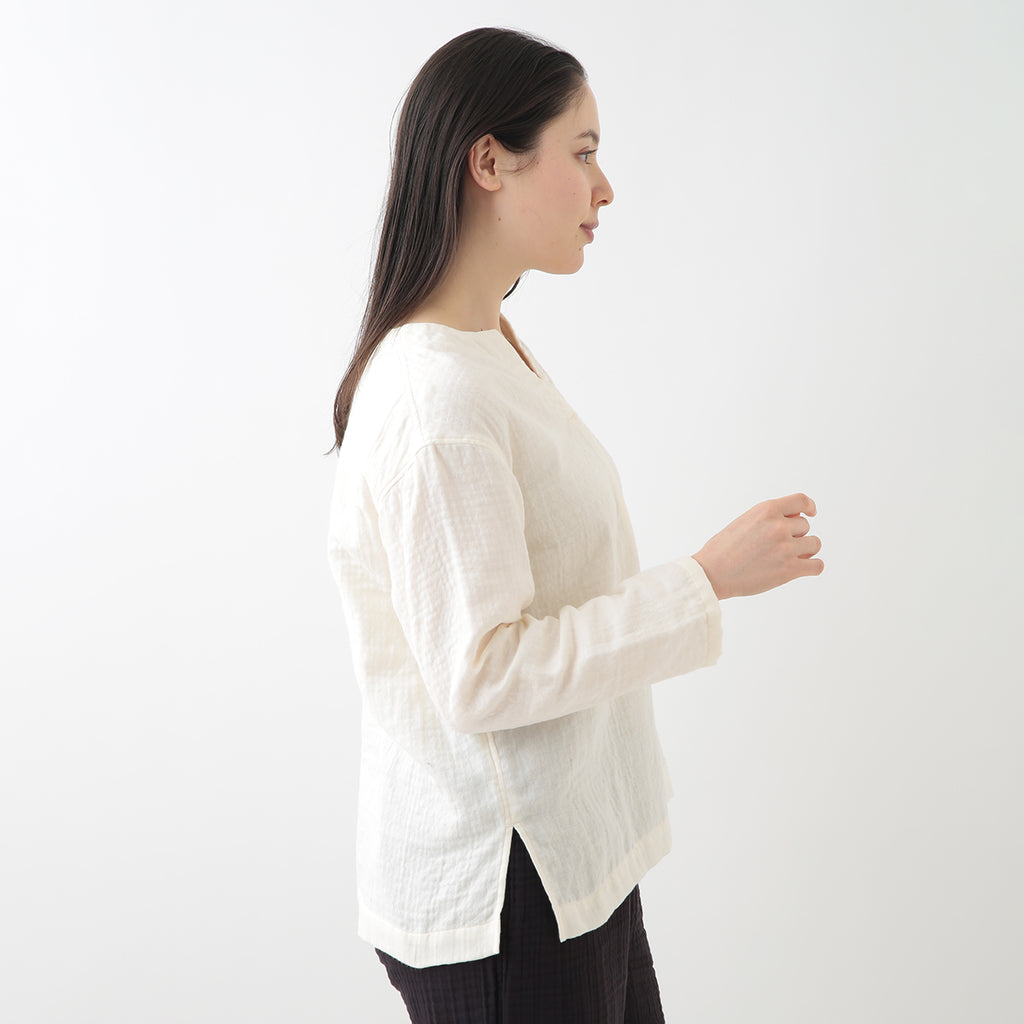Marshmallow Gauze pullover in Ivory