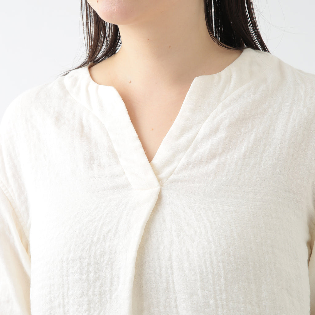 Marshmallow Gauze pullover in Ivory