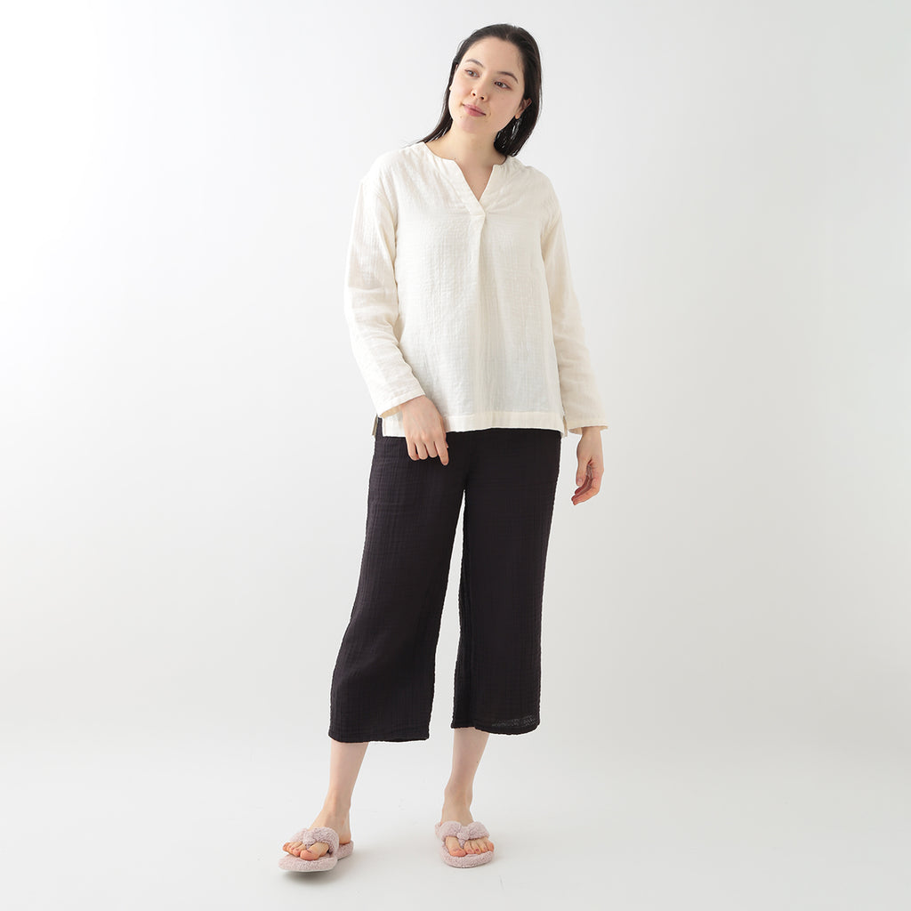 Marshmallow Gauze pullover in Ivory