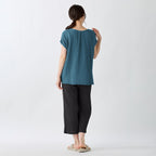 Crepe Gauze pullover in Dark Blue