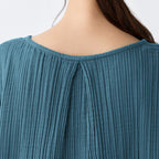 Crepe Gauze pullover in Dark Blue