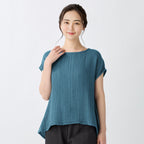Crepe Gauze pullover in Dark Blue