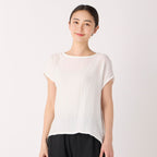 Crepe Gauze pullover in White