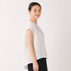 Crepe Gauze pullover in White